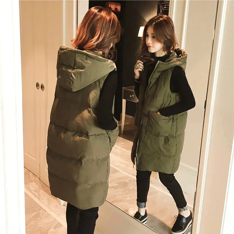 2026 New Winter Sleeveless Tan - Puffer Vest Padded ulasan dan harga