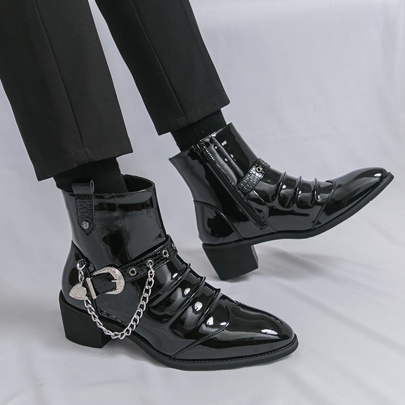 Fashion Side Zipper High Top M - Street Fashion High End ulasan dan harga