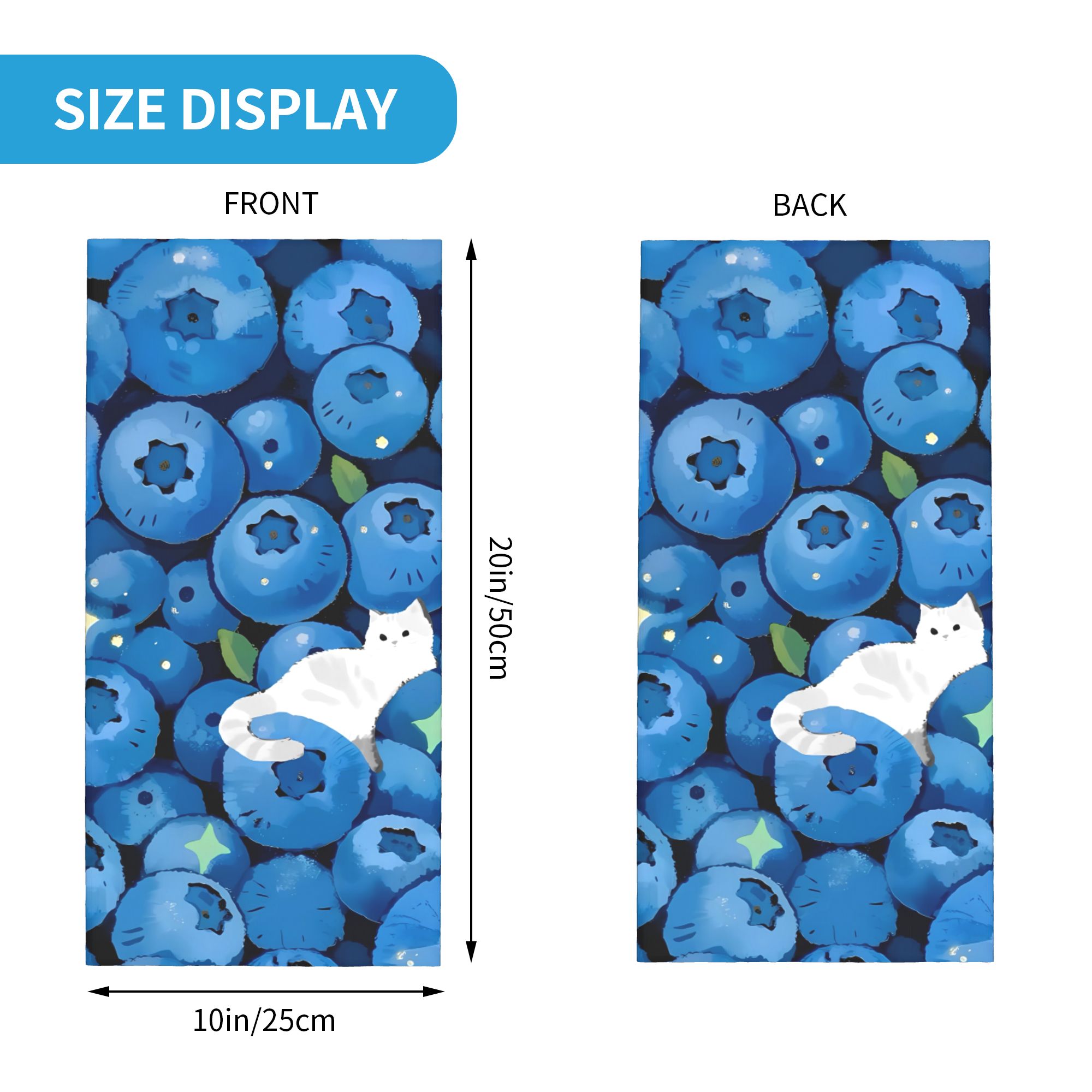 Fruit Print blueberry with whi - Balaclava Face Mask ulasan dan harga