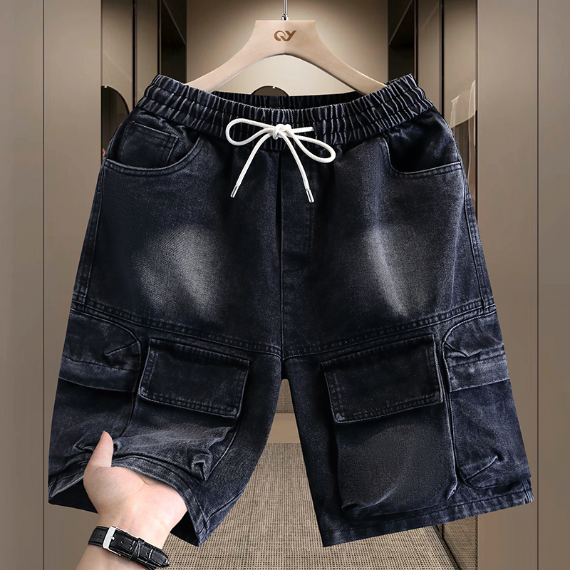 Men's Cargo Shorts New Summer  - Street Fashion Jeans ulasan dan harga