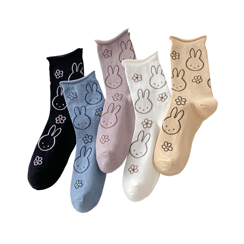 5 Pair Cute Funny Cartoon Rabb - Street Fashion Youtube ulasan dan harga