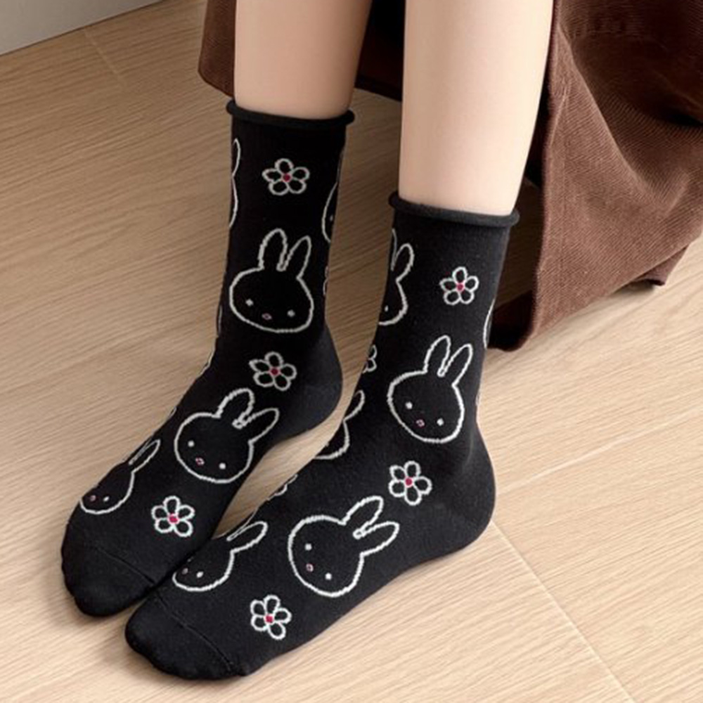 5 Pair Cute Funny Cartoon Rabb - Street Fashion Youtube ulasan dan harga