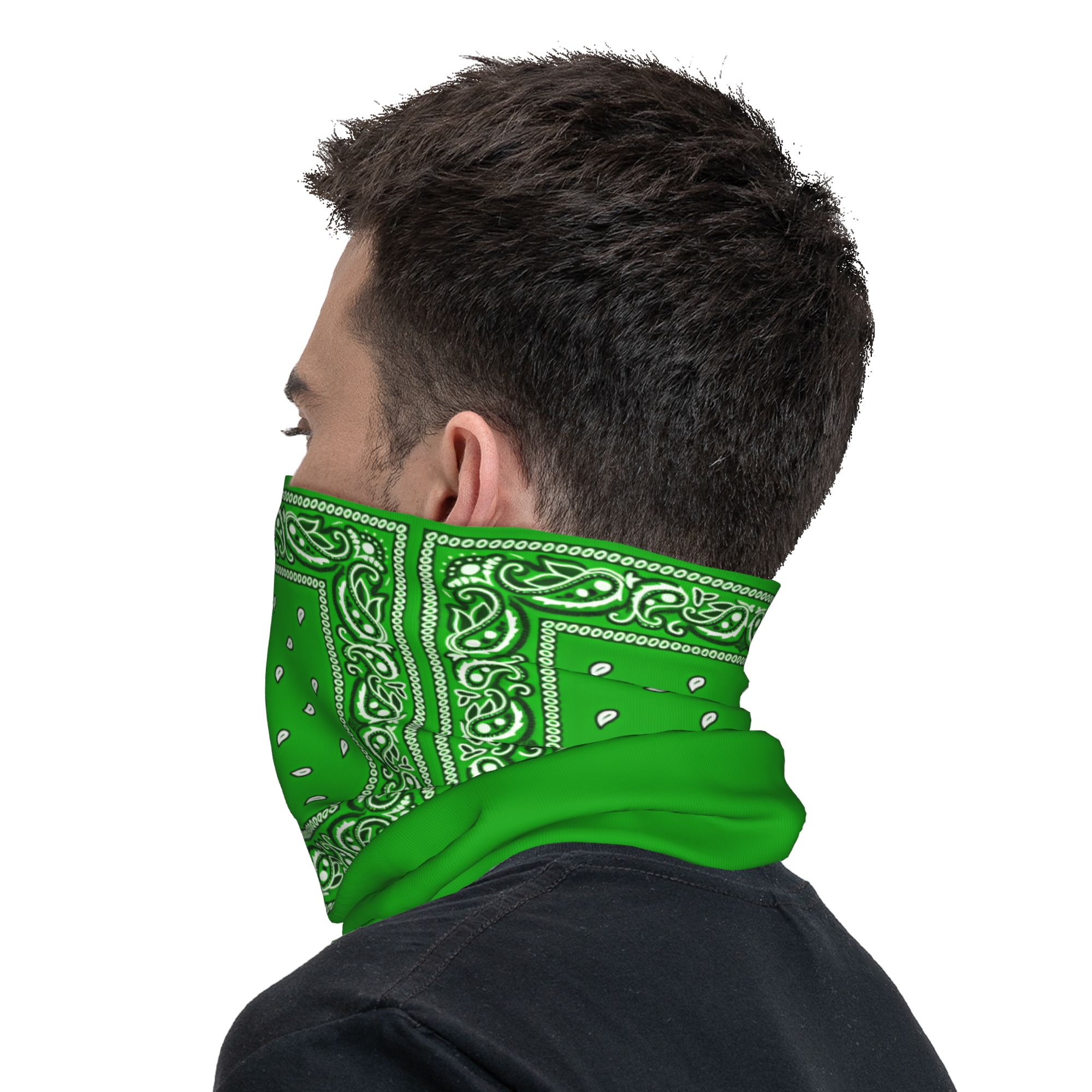 green Bandana  Cool Cycling Ma - Balaclava Face Mask ulasan dan harga