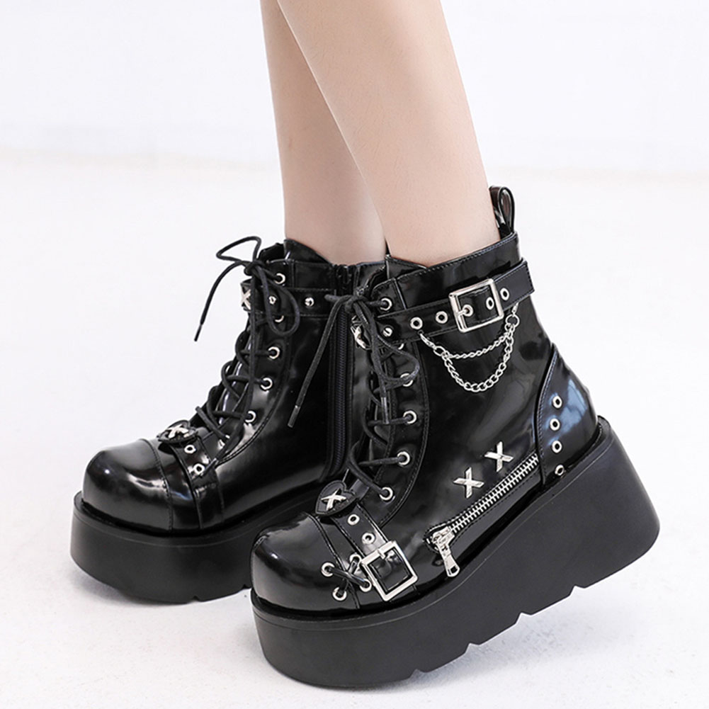 Brand New Ladies Goth Platform - Street Fashion Girls ulasan dan harga