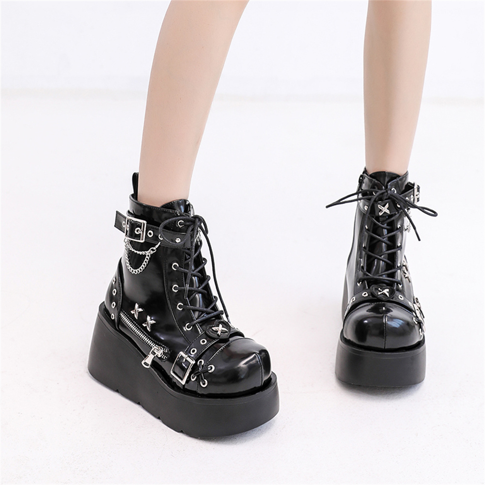 Brand New Ladies Goth Platform - Street Fashion Girls ulasan dan harga
